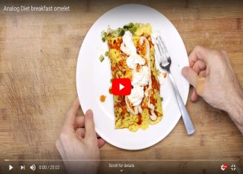Analog Diet, breakfast omelet