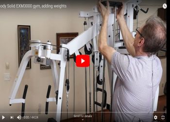 Body Solid EXM3000 gym, adding weights
